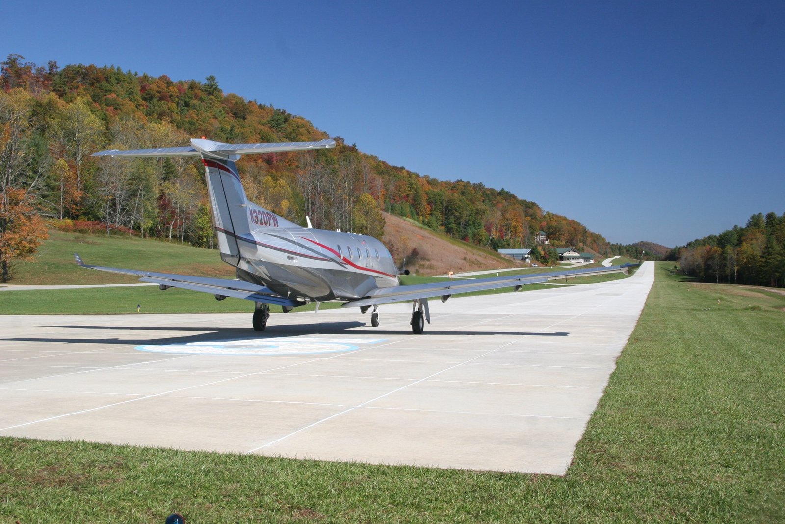 Aircraft taking off from Heaven's Landing